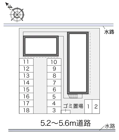 ★手数料０円★岐阜市芋島４丁目　月極駐車場（LP）